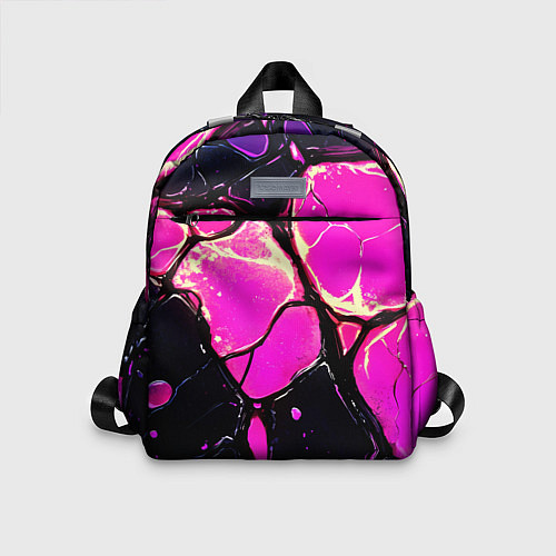 Детский рюкзак Розовые пятна в текстуре / 3D-принт – фото 1