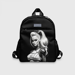 Детский рюкзак Барби - киберпанк нейроарт