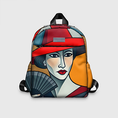 Детский рюкзак Дама с веером / 3D-принт – фото 1