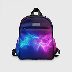 Детский рюкзак Звуковая волна неоновый узор, цвет: 3D-принт