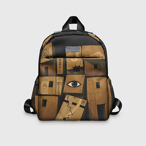 Детский рюкзак Коробки и глаз / 3D-принт – фото 1