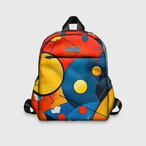Детский рюкзак Динамичный красочный паттерн / 3D-принт – фото 1