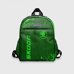 Детский рюкзак Skoda - green gradient вертикально, цвет: 3D-принт