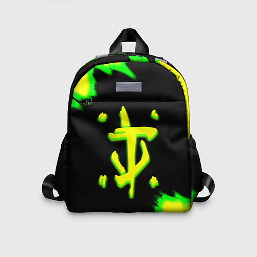 Детский рюкзак Doom огненное лого краски / 3D-принт – фото 1