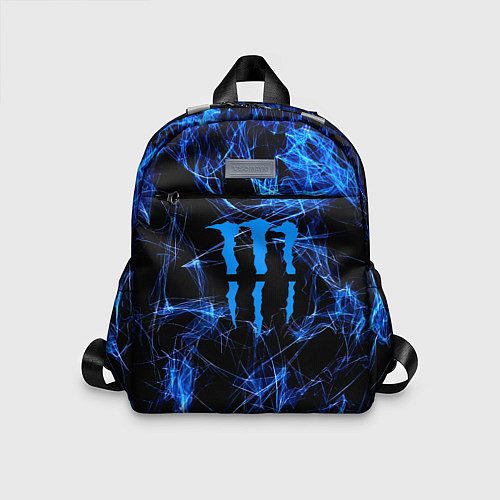 Детский рюкзак Monster energy искры дымы / 3D-принт – фото 1