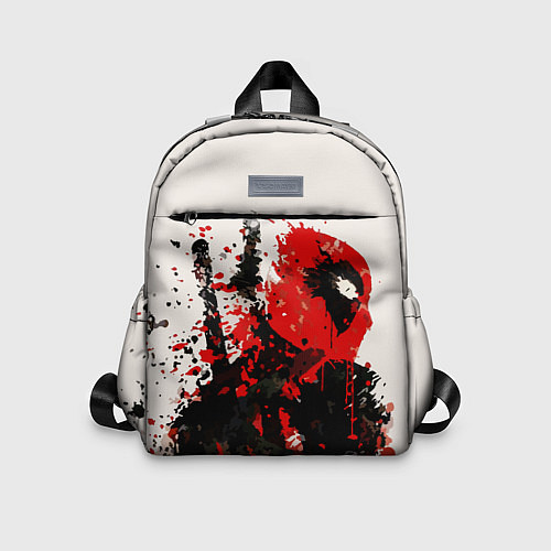 Детский рюкзак Дэдпул брызги / 3D-принт – фото 1