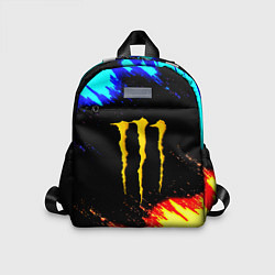 Детский рюкзак Monster energy огненные краски