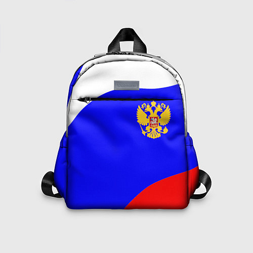 Детский рюкзак Россия волна и герб / 3D-принт – фото 1
