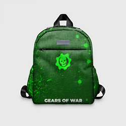 Детский рюкзак Gears of War - green gradient по-центру