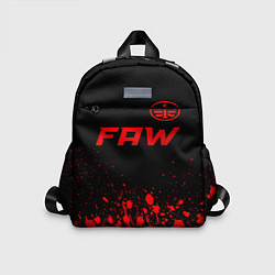 Детский рюкзак FAW - red gradient посередине, цвет: 3D-принт