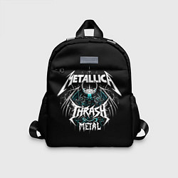 Детский рюкзак Metallica group - thrash metal style, цвет: 3D-принт