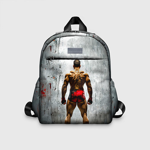 Детский рюкзак Рестлер на синем / 3D-принт – фото 1