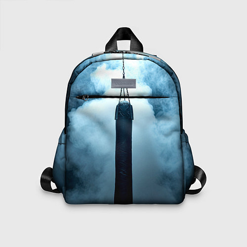 Детский рюкзак Боксерская груша в дыму / 3D-принт – фото 1