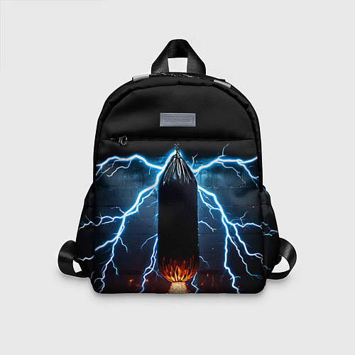 Детский рюкзак Боксерская груша и молния / 3D-принт – фото 1