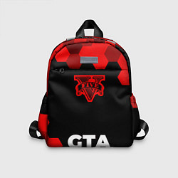 Детский рюкзак GTA - red gradient по-центру, цвет: 3D-принт
