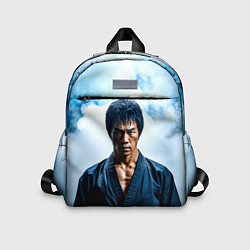 Детский рюкзак Брюс Ли в дыму, цвет: 3D-принт