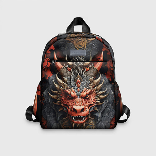Детский рюкзак Дракон в стиле ирезуми с узорами / 3D-принт – фото 1