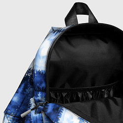 Детский рюкзак Силуэты деревьев и отражения - акварельный лесной, цвет: 3D-принт — фото 2