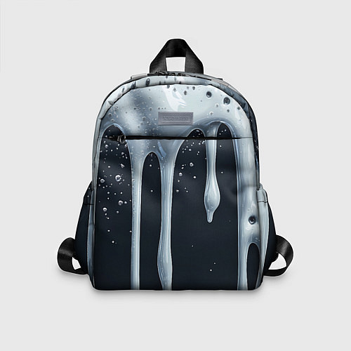 Детский рюкзак Белая объемная слизь текстура / 3D-принт – фото 1