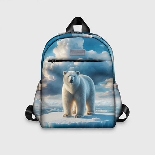 Детский рюкзак Полярный медведь на льдине / 3D-принт – фото 1