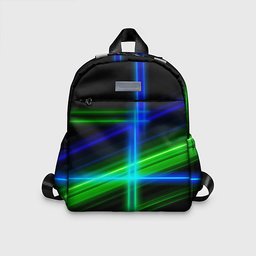 Детский рюкзак Color blue black green / 3D-принт – фото 1