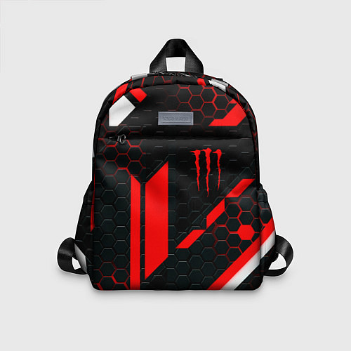 Детский рюкзак Monster energy sport geometry / 3D-принт – фото 1