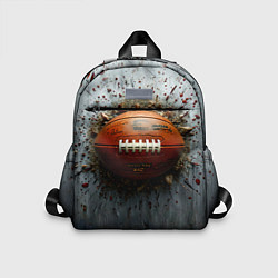 Детский рюкзак Мяч американского футбола на сером