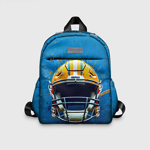 Детский рюкзак Шлем для американского футбола на синем / 3D-принт – фото 1