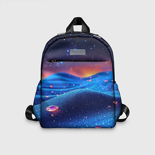 Детский рюкзак Синяя дюна - текстура / 3D-принт – фото 1