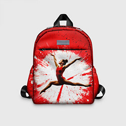Детский рюкзак Воздушная гимнастка на красном