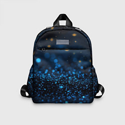Детский рюкзак Боке блестяшки на черном, цвет: 3D-принт