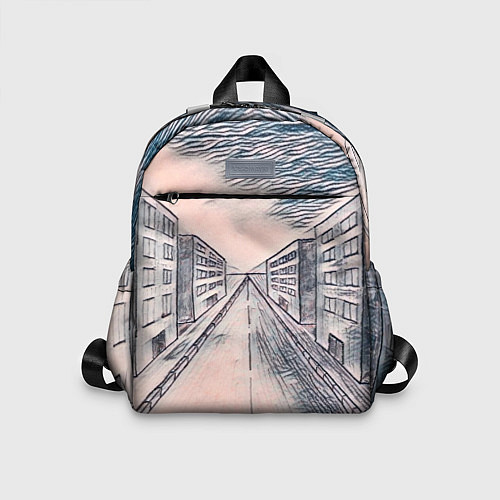 Детский рюкзак Сумрачный город / 3D-принт – фото 1