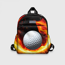 Детский рюкзак Мяч для гольфа в огне