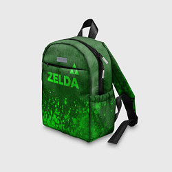 Детский рюкзак Zelda - green gradient посередине, цвет: 3D-принт — фото 2