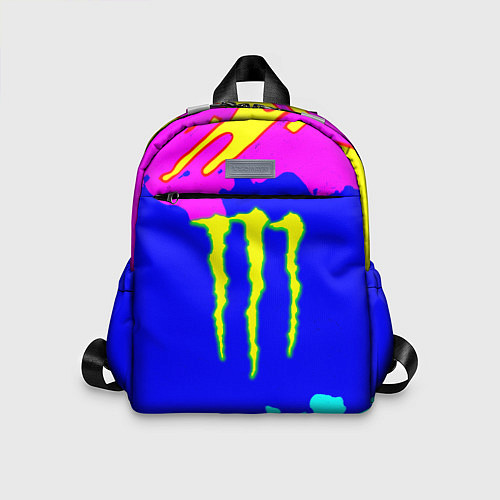 Детский рюкзак Monster energy краски цветные / 3D-принт – фото 1
