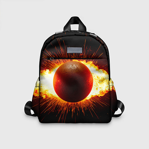 Детский рюкзак Ядро для талкания в огне / 3D-принт – фото 1