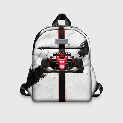 Детский рюкзак Формула 1 на белом / 3D-принт – фото 1