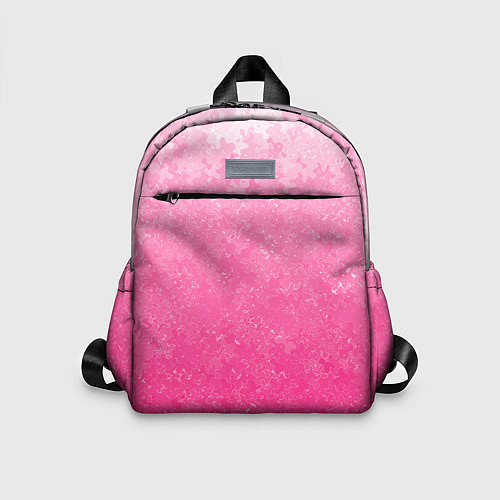 Детский рюкзак Розовый градиент с узором / 3D-принт – фото 1