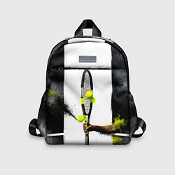 Детский рюкзак Ракетка в черном дыму, цвет: 3D-принт