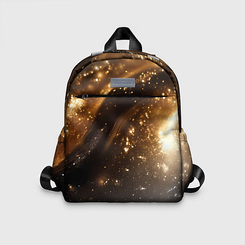 Детский рюкзак Блестящая текстура кофейного цвета / 3D-принт – фото 1