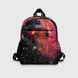 Детский рюкзак Черно-красная текстура