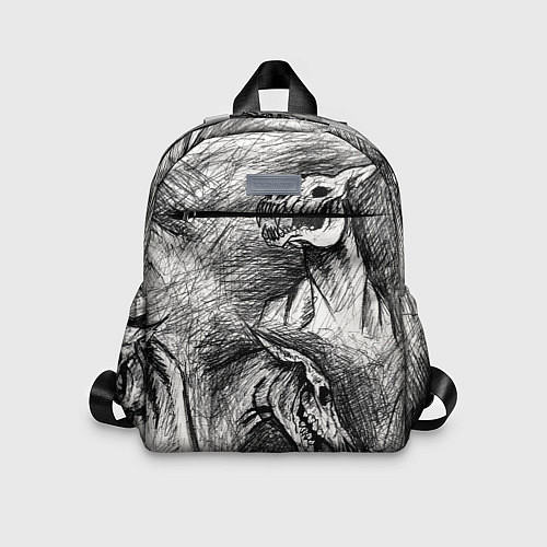 Детский рюкзак Черепа лошадей / 3D-принт – фото 1