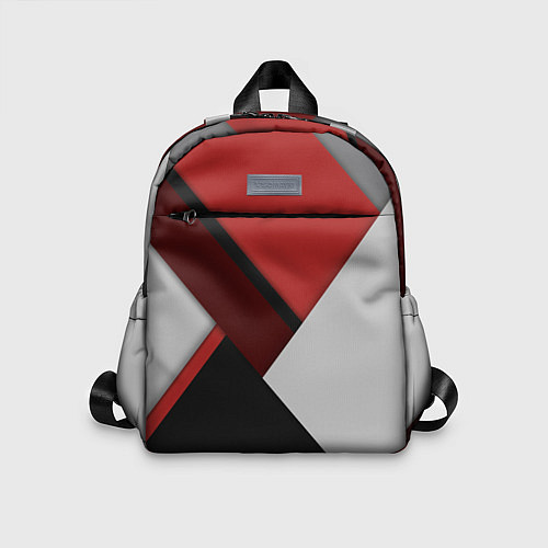 Детский рюкзак Color black red grey / 3D-принт – фото 1