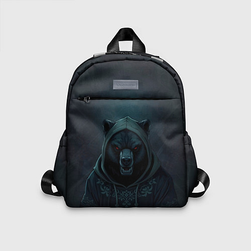 Детский рюкзак Мишка в капюшоне / 3D-принт – фото 1