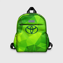Детский рюкзак Toyota green poly, цвет: 3D-принт