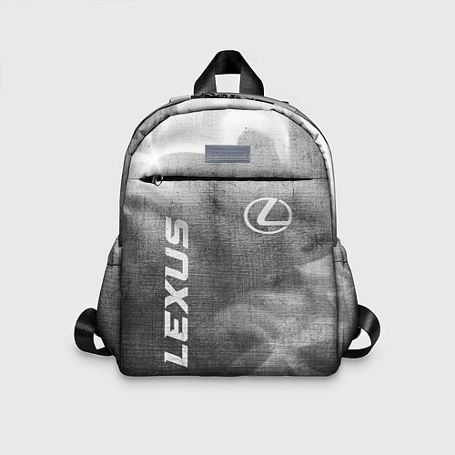 Детский рюкзак Lexus - grey gradient вертикально / 3D-принт – фото 1