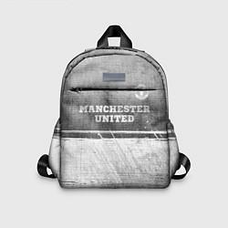 Детский рюкзак Manchester United - grey gradient посередине, цвет: 3D-принт