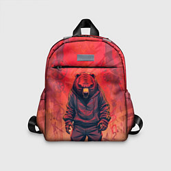 Детский рюкзак Мишка на спорте, цвет: 3D-принт