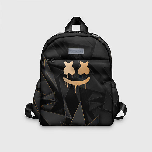 Детский рюкзак Marshmello golden poly / 3D-принт – фото 1