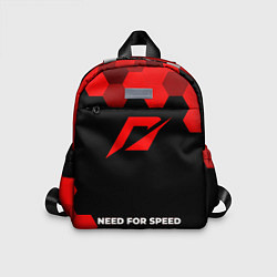 Детский рюкзак Need for Speed - red gradient по-центру, цвет: 3D-принт